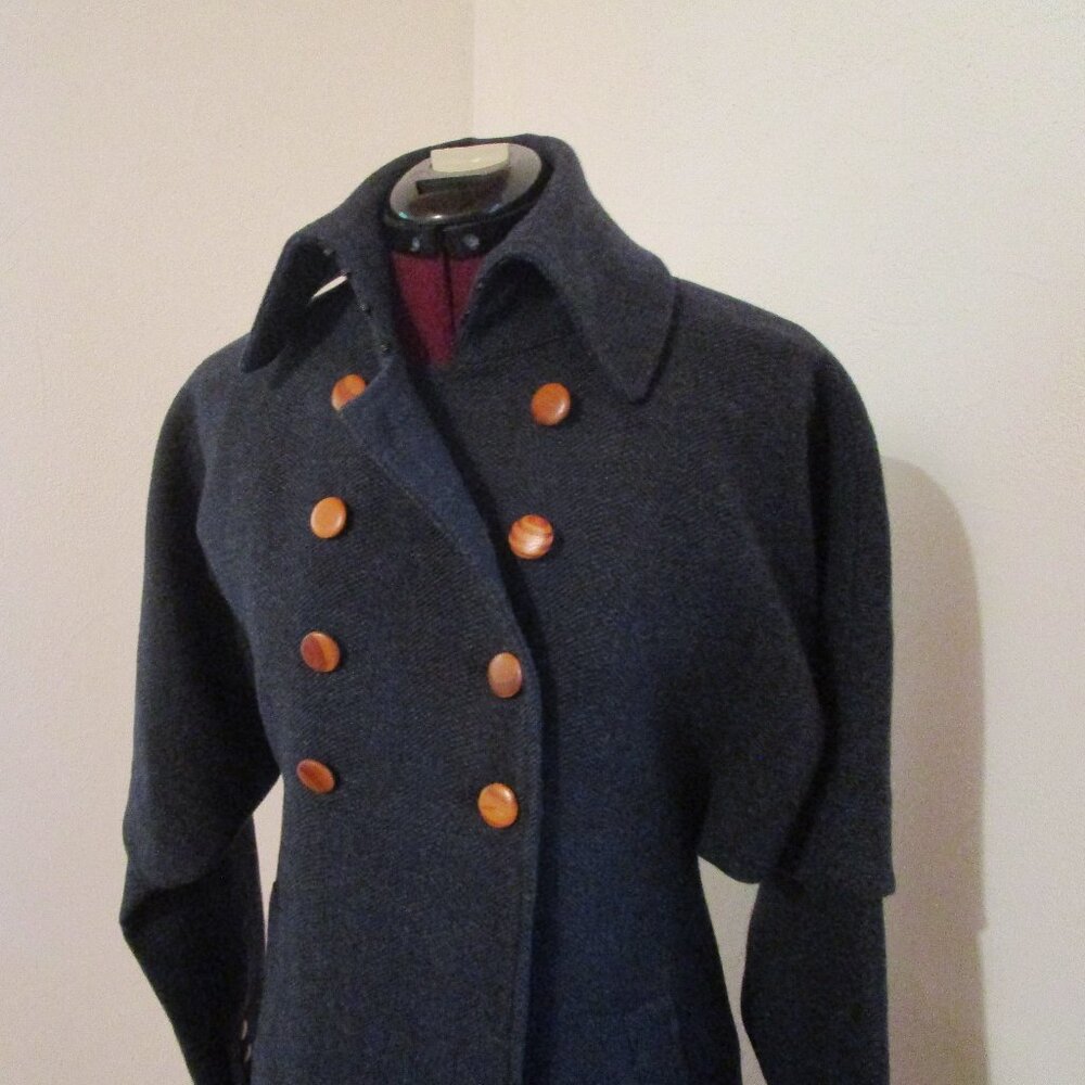 Navy Chace Anthropologie Military Style Coat/Jacket